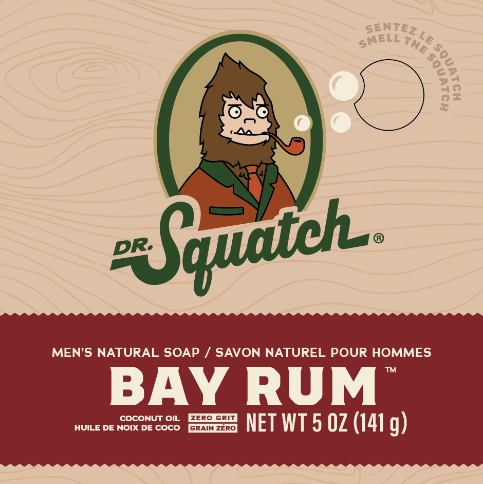 Dr. Squatch Bay Rum Bar Soap