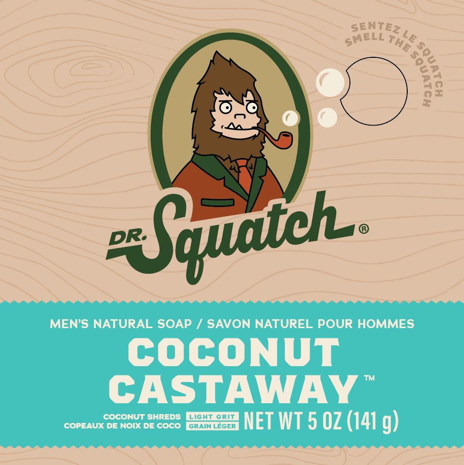 Dr. Squatch Coconut Castaway Bar Soap