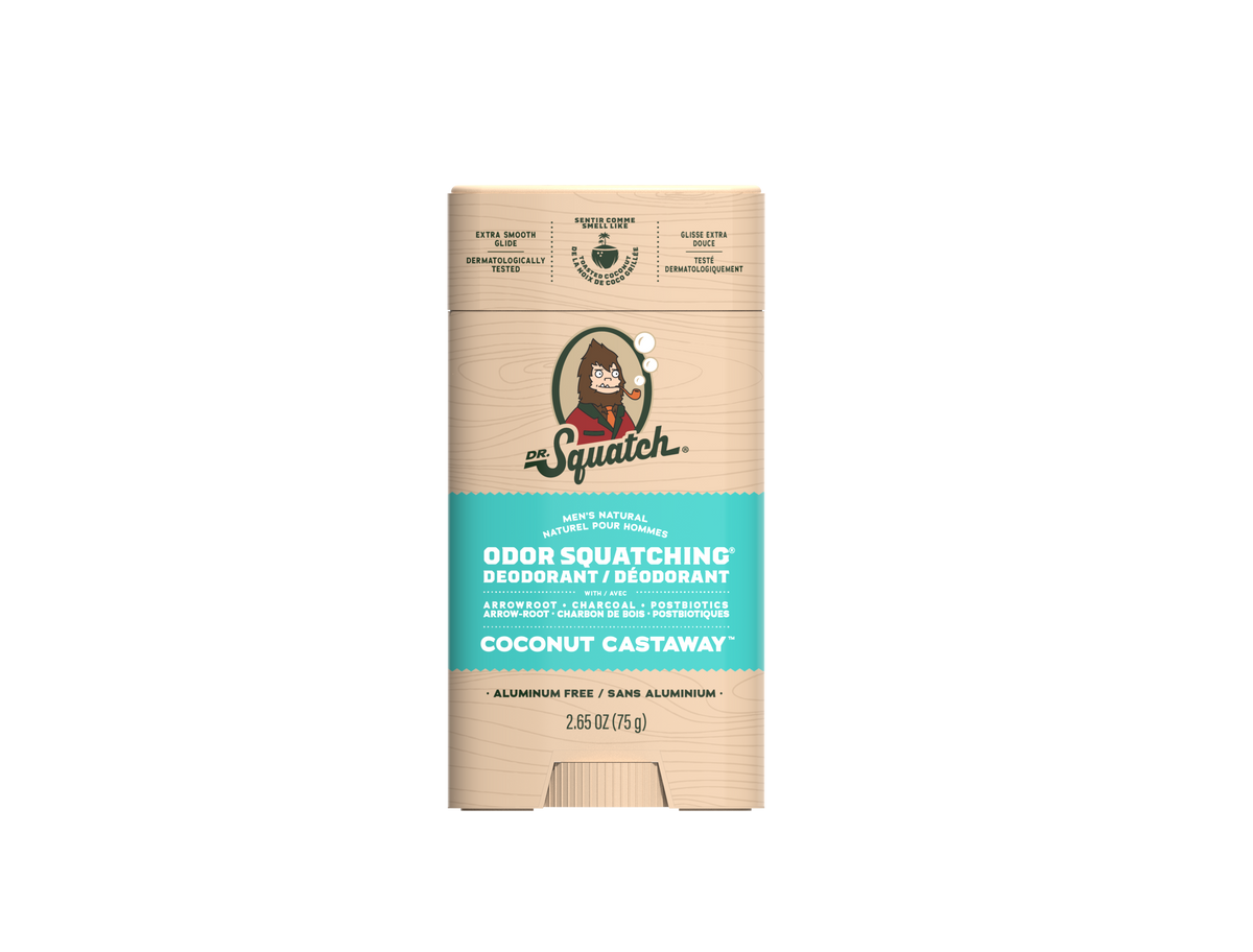 Dr. Squatch Wide Stick Deodorant Coconut Castaway