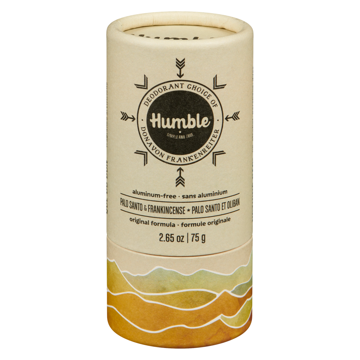 Humble Brands Original Formula Deodorant Palo Santo & Frankincense 75g Paperboard Tube