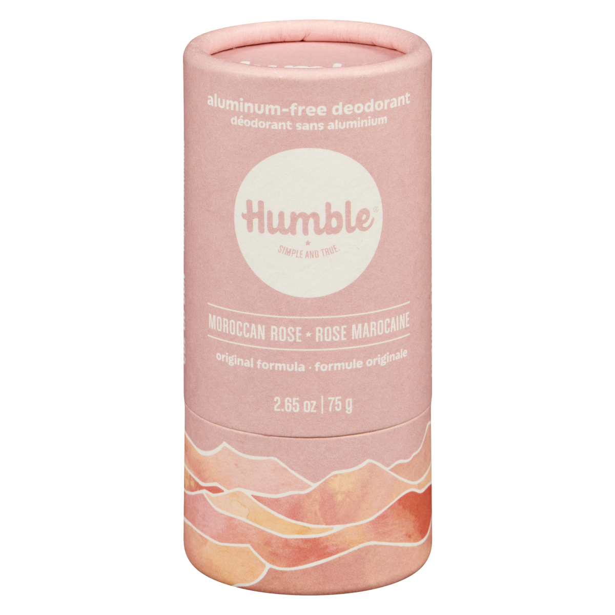 Humble Brands Original Formula Deodorant Moroccan Rose 75g Paperboard Tube