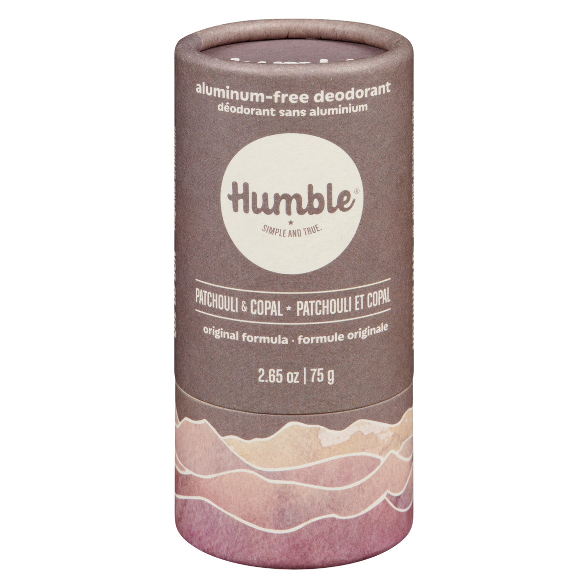 Humble Brands Original Formula Deodorant Patchouli & Copal 75g Paperboard Tube