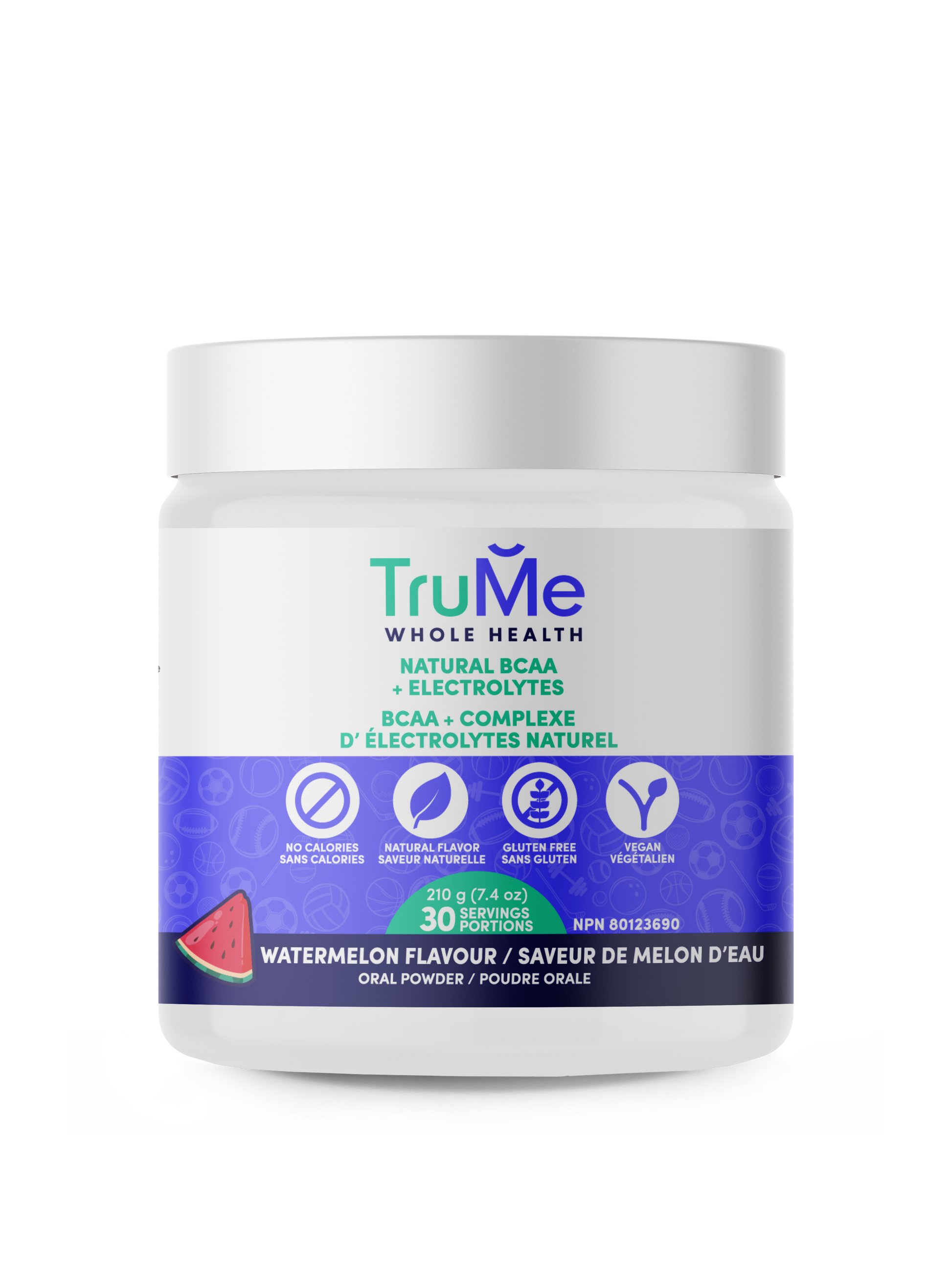 TruMe Natural BCAA Plus Electrolytes Powder 210g Watermelon