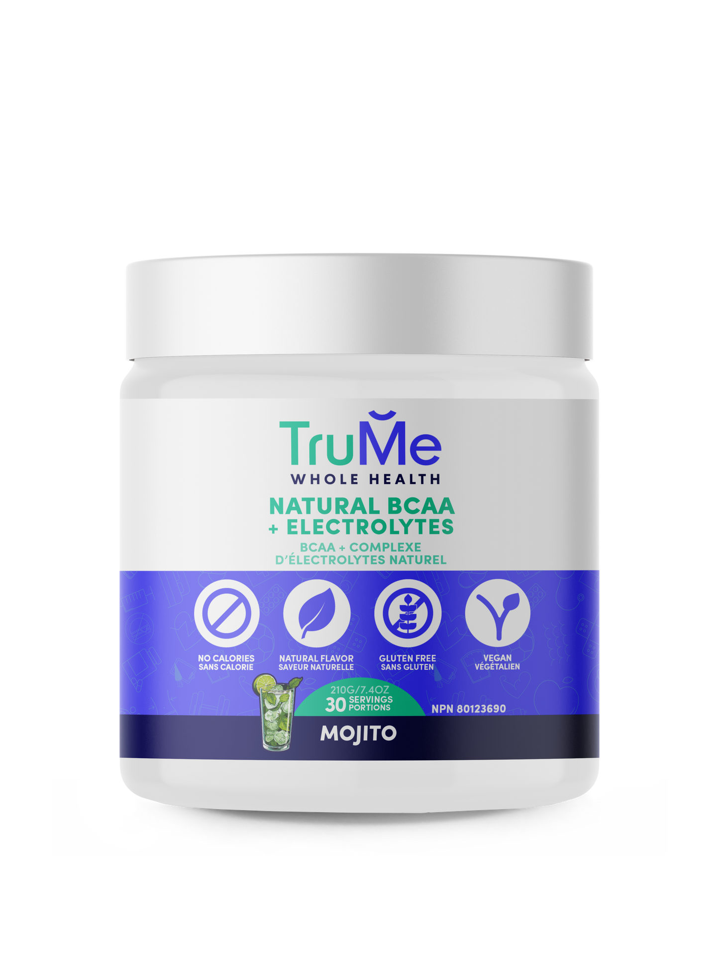 TruMe Natural BCAA Plus Electrolytes Powder 210g Mojito