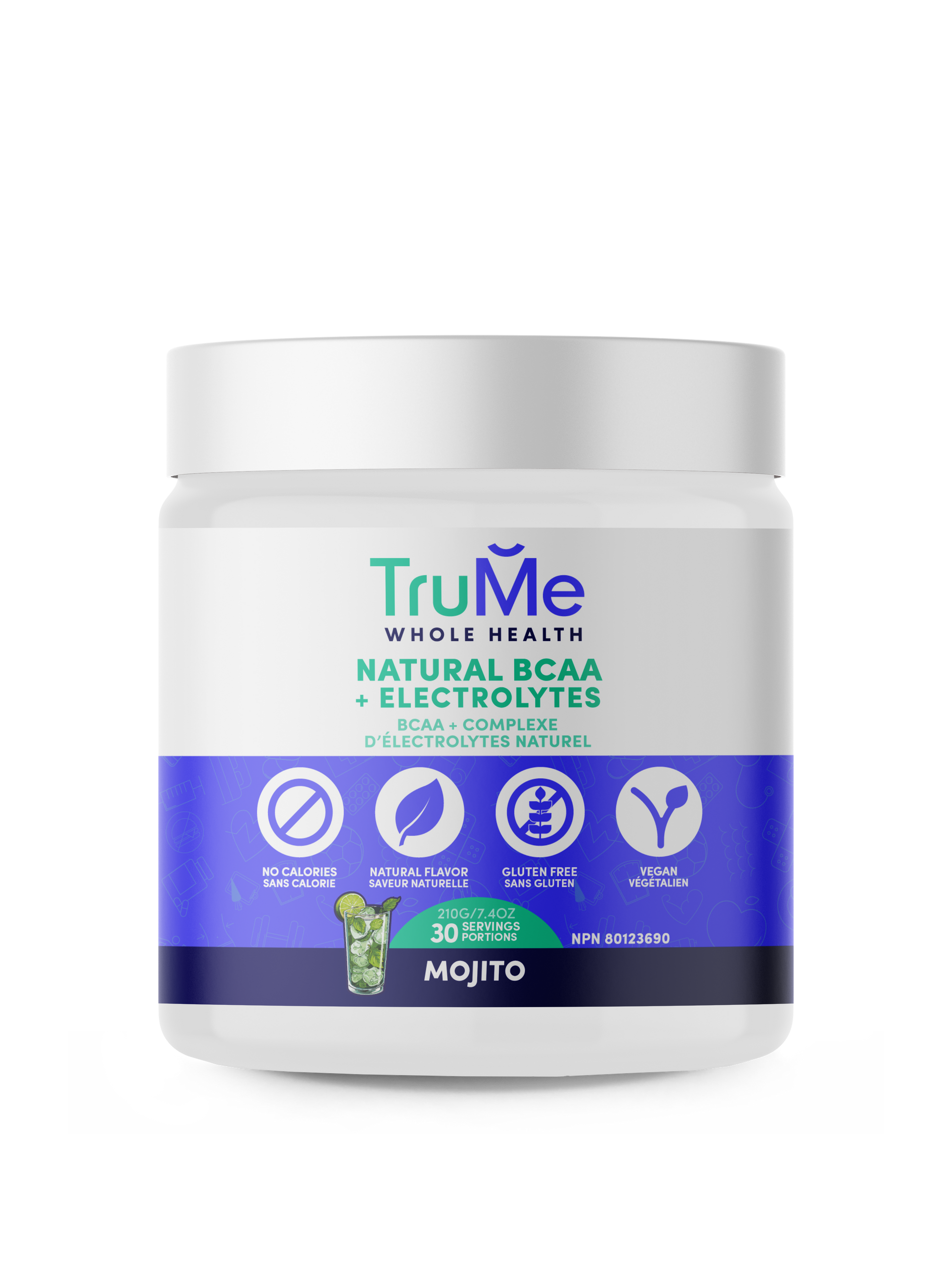 TruMe Natural BCAA Plus Electrolytes Powder 210g Mojito