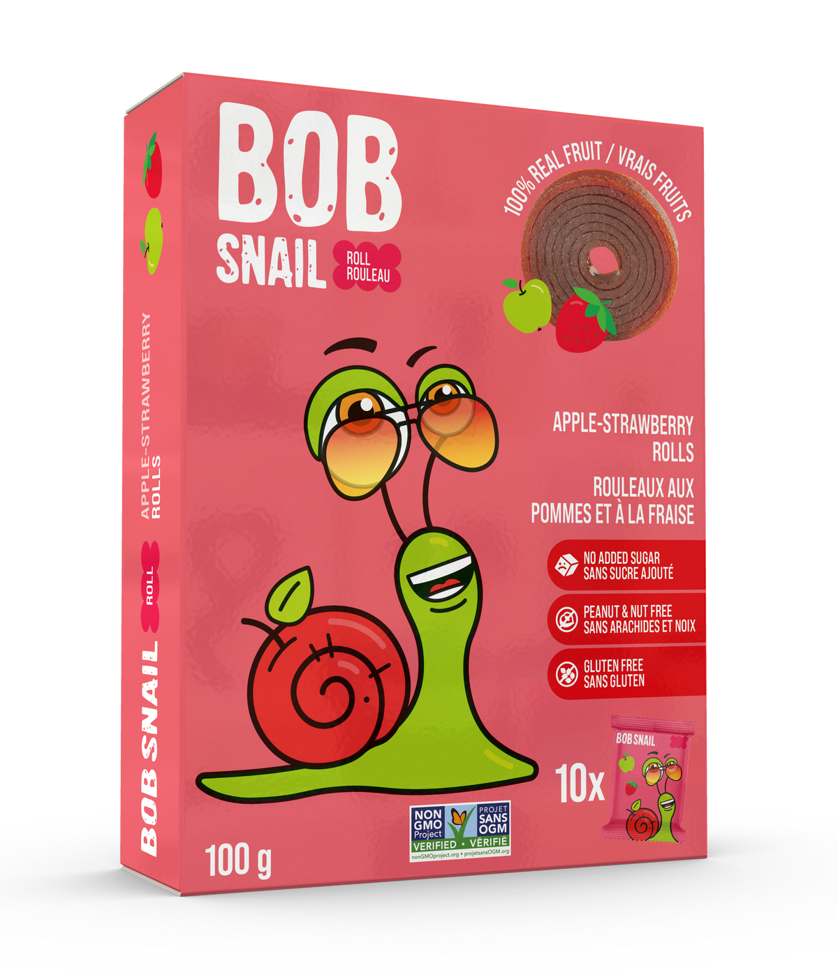 Bob Snail Fruit Rolls Apple-Strawberry
