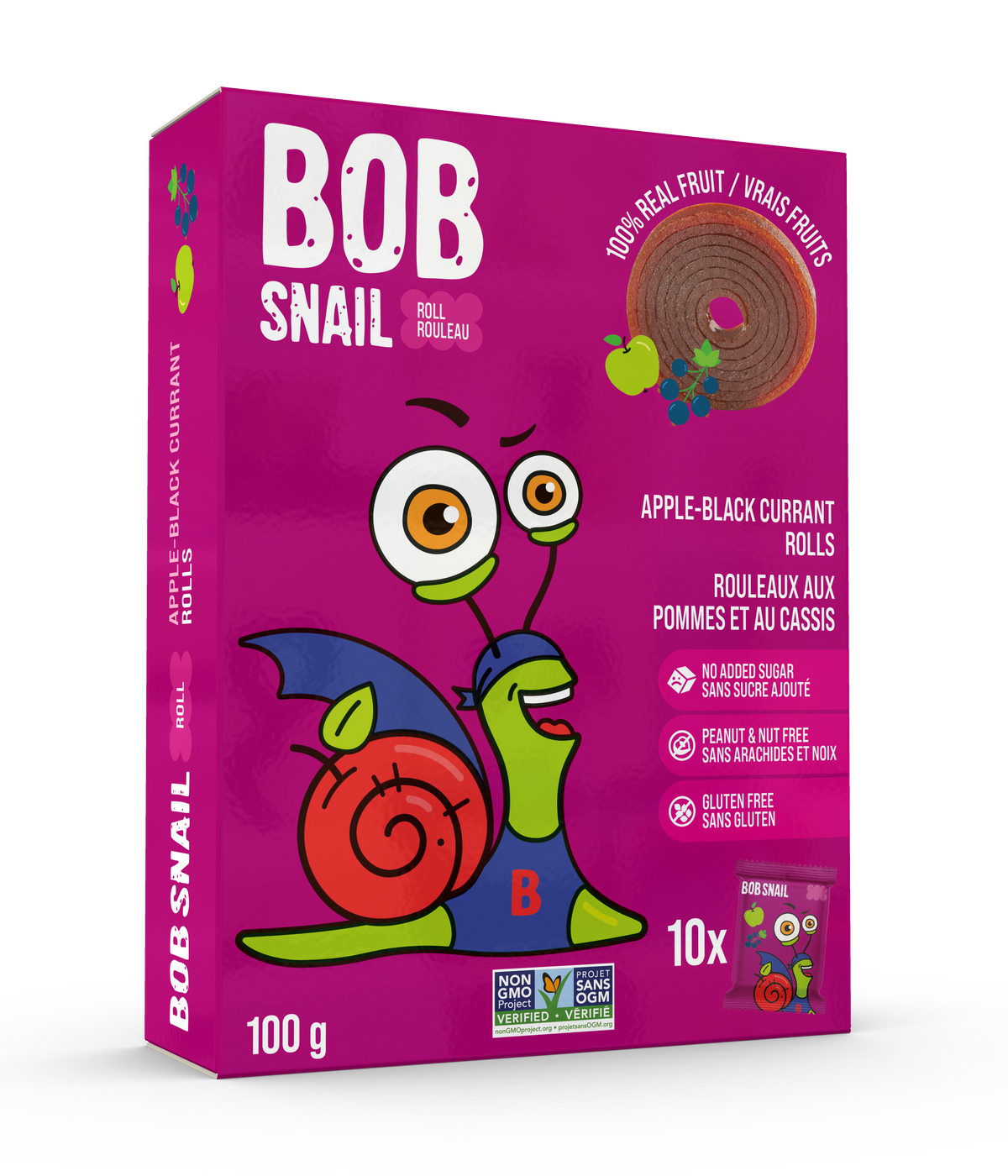 Bob Snail Fruit Rolls Apple-Black Currant