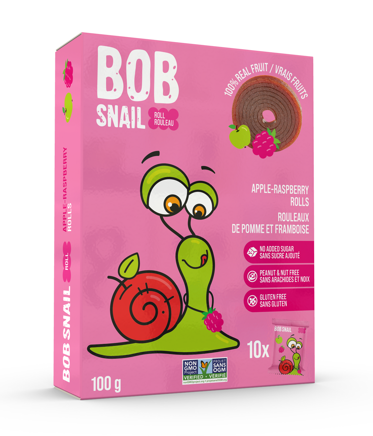 Bob Snail Fruit Rolls Apple-Raspberry