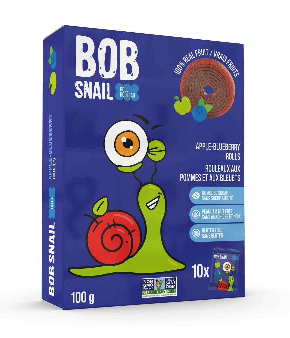 Bob Snail Fruit Rolls Apple-Blueberry
