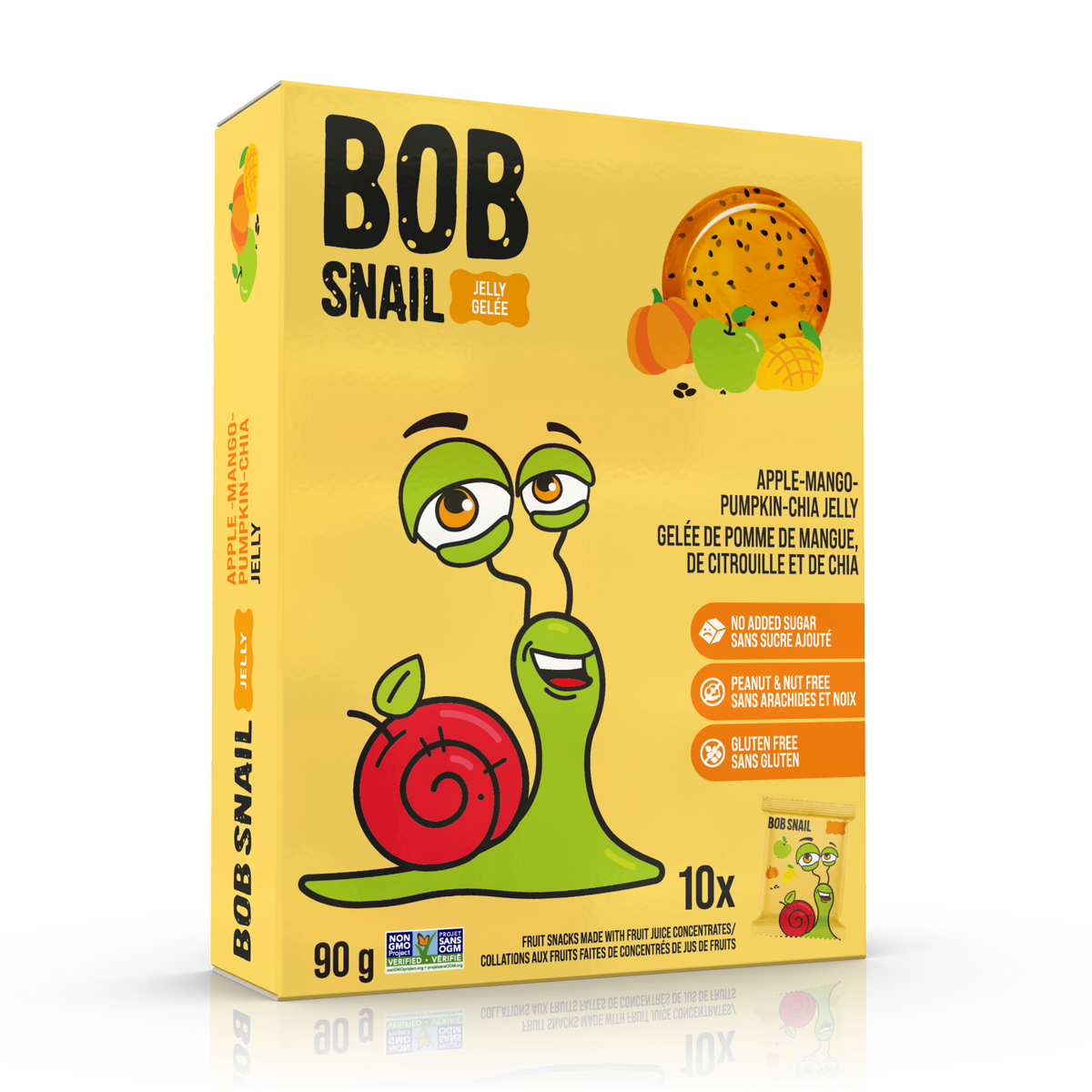Bob Snail Fruit Jelly Apple-Mango-Pumpkin-Chia