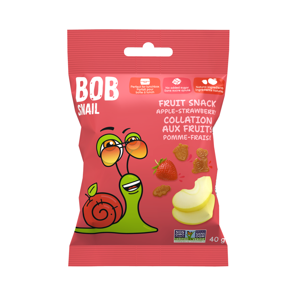 Bob Snail Fruit Snack Apple-Strawberry