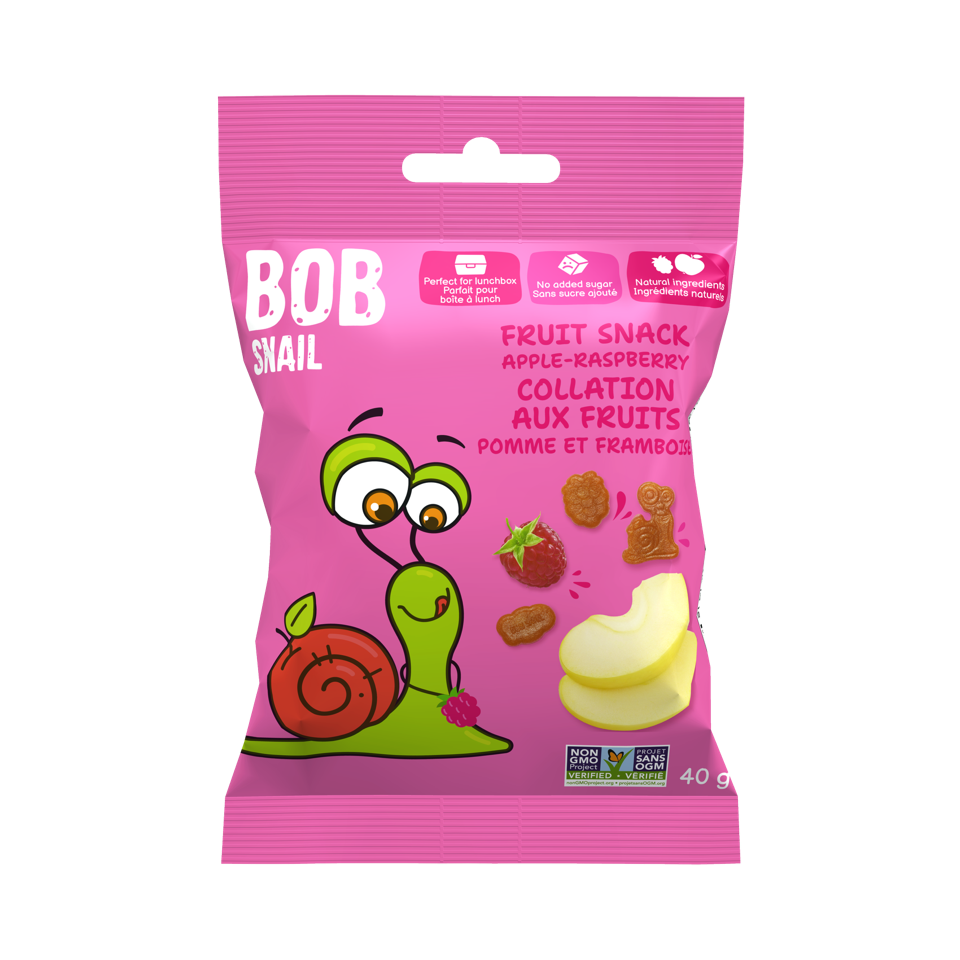 Bob Snail Fruit Snack Apple-Raspberry