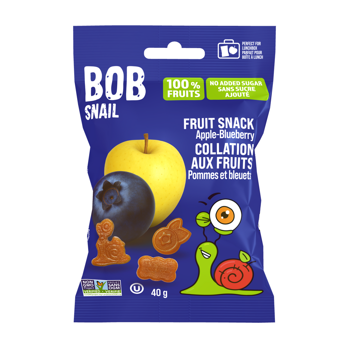 Bob Snail Fruit Snack Apple-Blueberry