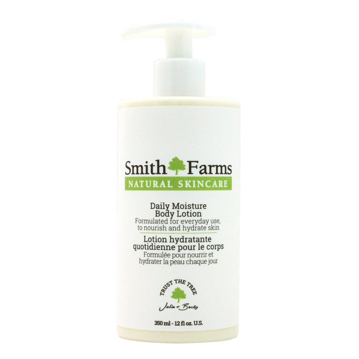 Smith Farms Daily Moisture Body Lotion with Organic Shea Butter, Almond and Jojoba Oils, Light Grapefruit Scent, 350ml