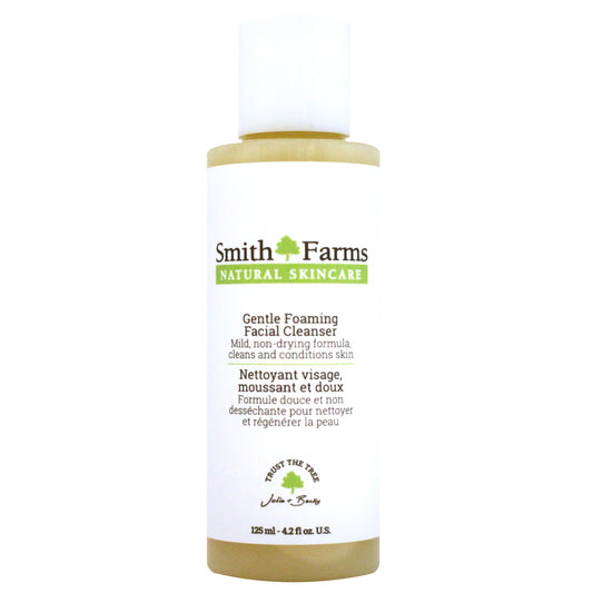 Smith Farms Gentle Foaming Facial Cleanser with Colloidal Oats and Apple Surfactant, Mild Face Wash for Sensitive and Dry Skin, 125ml