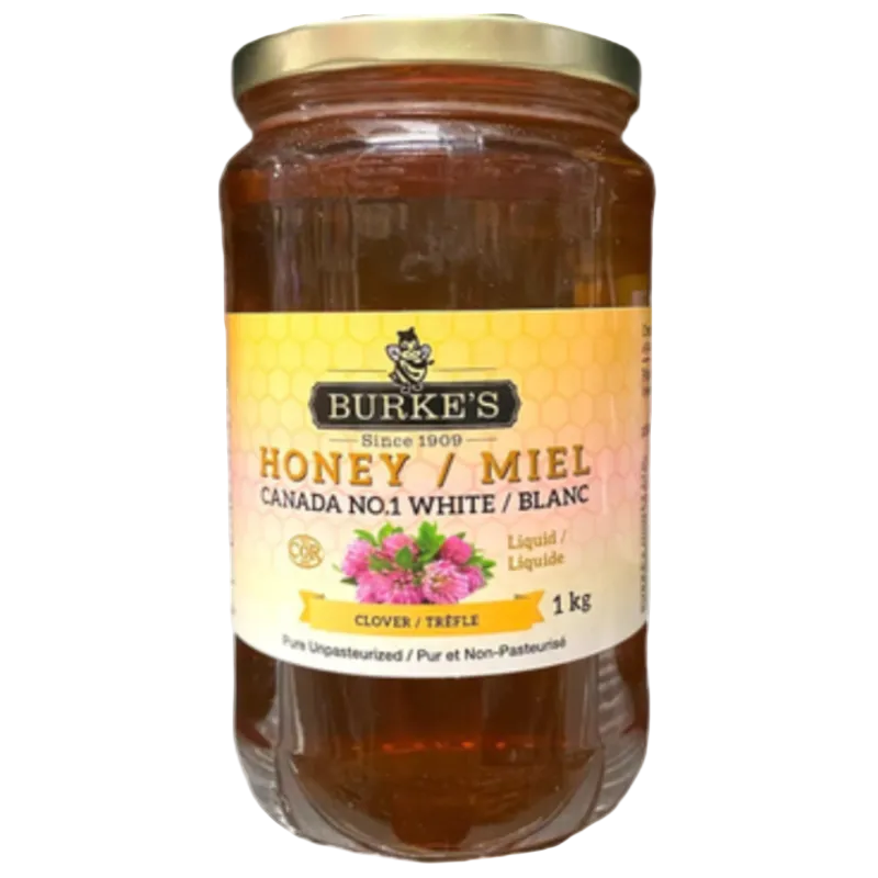 Burke's Clover Liquid Honey 1kg