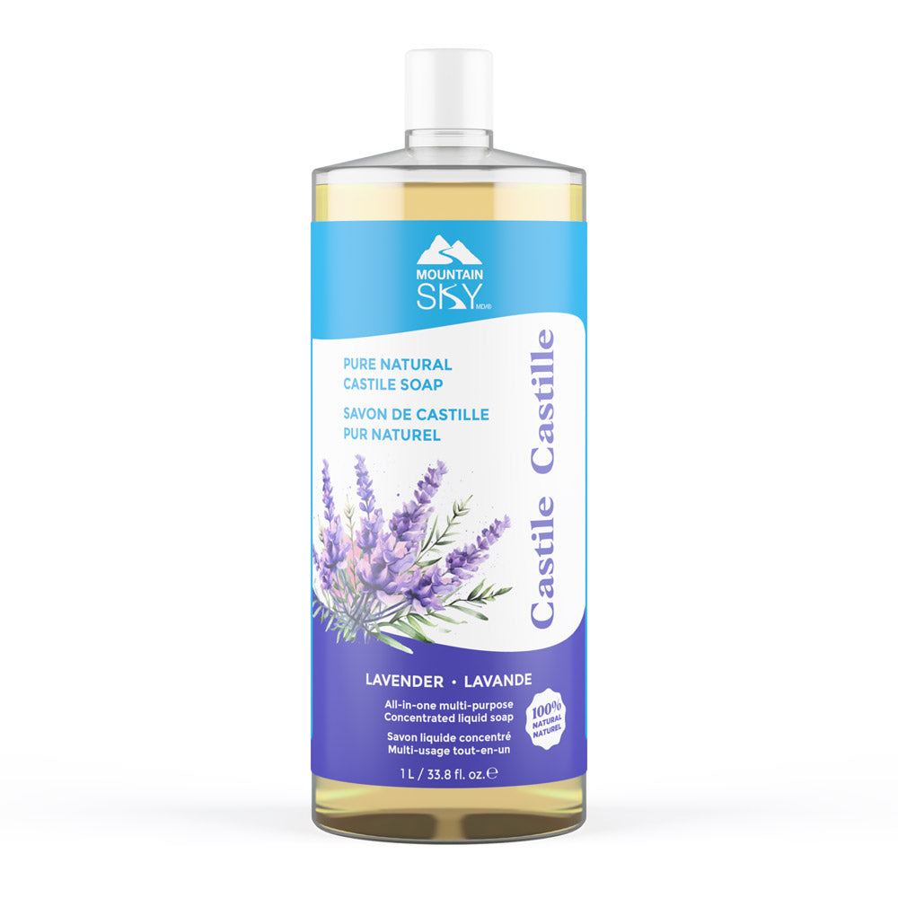 Mountain Sky Castile Liquid Soap, 7 Scents, 475ml-4L - Lavender / 1L