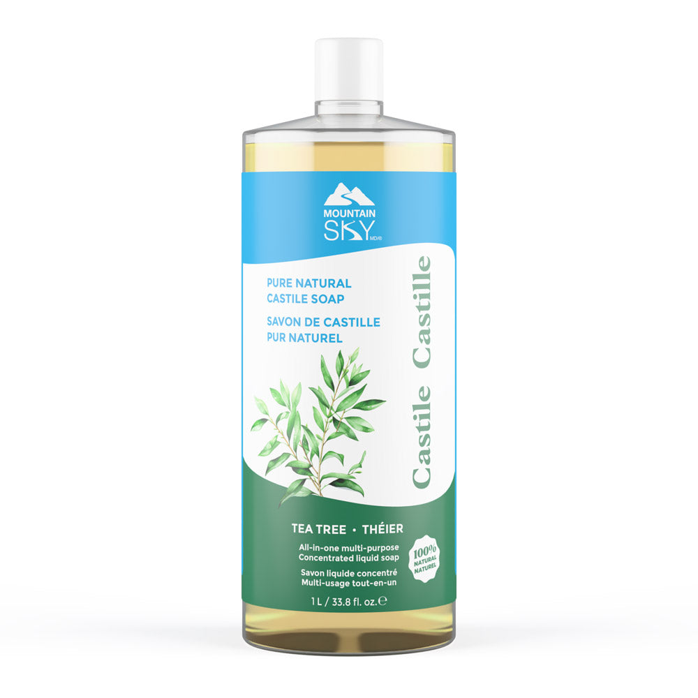 Mountain Sky Castile Liquid Soap, 7 Scents, 475ml-4L - Tea Tree / 1L