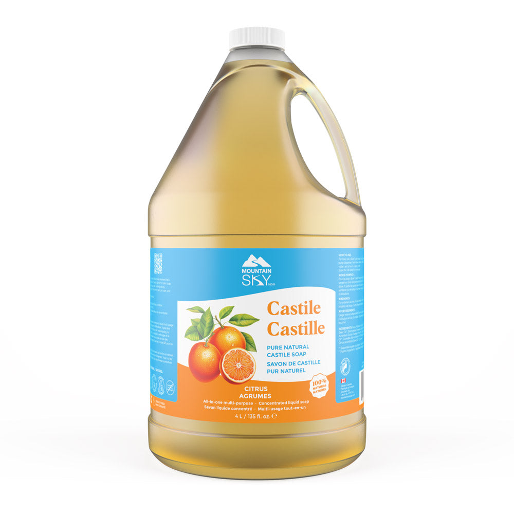 Mountain Sky Castile Liquid Soap, 7 Scents, 475ml-4L - Citrus / 4L
