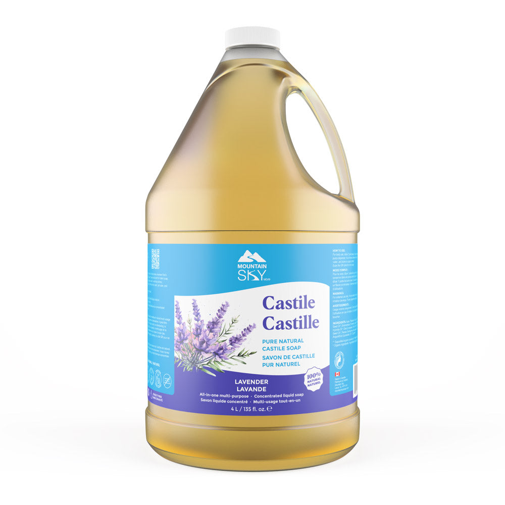 Mountain Sky Castile Liquid Soap, 7 Scents, 475ml-4L - Lavender / 4L