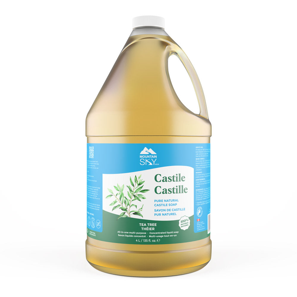 Mountain Sky Castile Liquid Soap, 7 Scents, 475ml-4L - Tea Tree / 4L