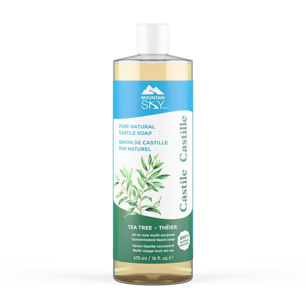 Mountain Sky Castile Liquid Soap, 7 Scents, 475ml-4L - Tea Tree / 475ml