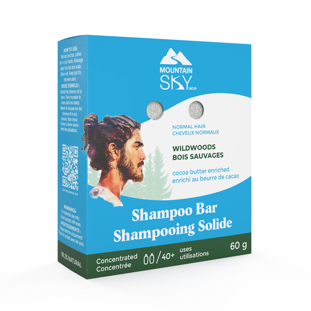 Mountain Sky Shampoo Bar, 6 Scents, 60g - Wildwoods