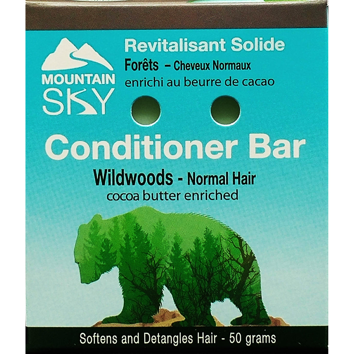 Mountain Sky Conditioner Bar, 6 Scents, 50g - Wildwoods