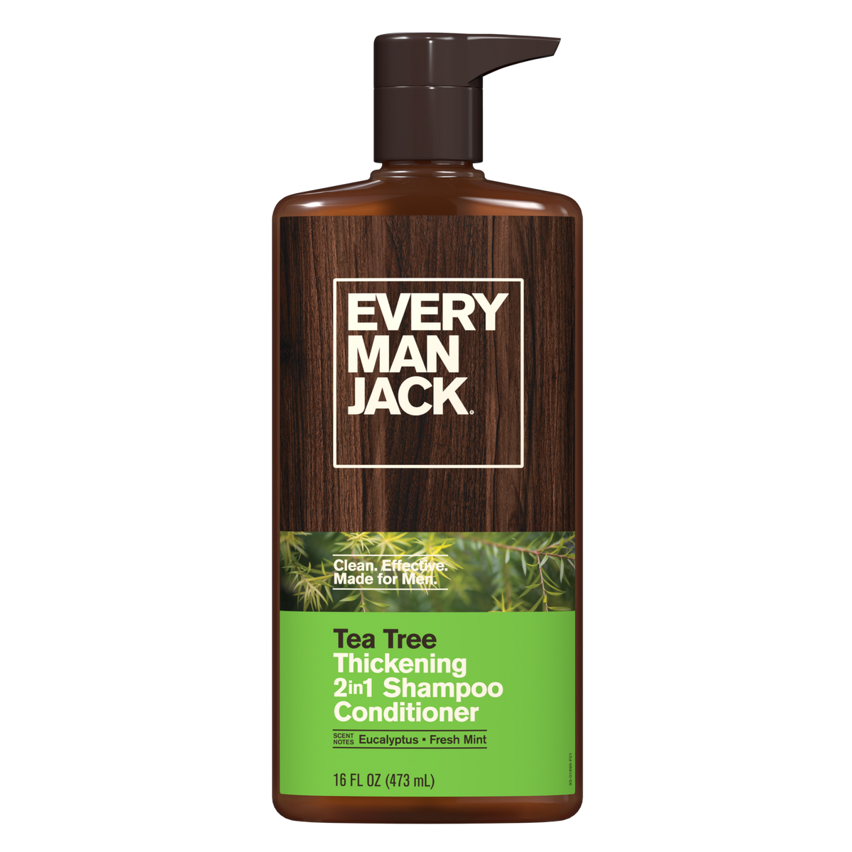 Every Man Jack 2-in-1 Shampoo + Conditioner, Tea Tree