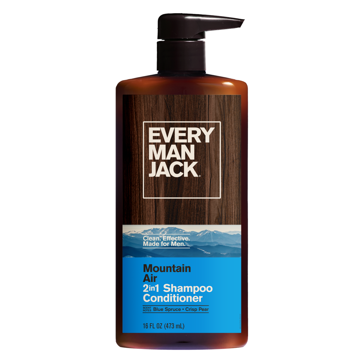 Every Man Jack 2-in-1 Shampoo + Conditioner, Mountain Air