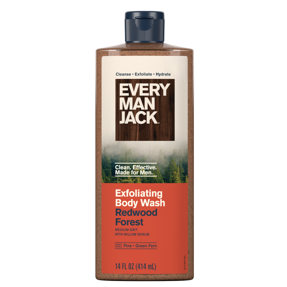 Every Man Jack Exfoliating Body Wash, Redwood Forest