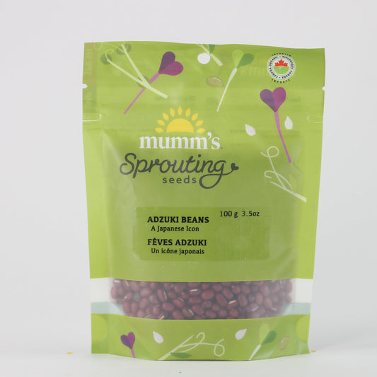 Mumm's Certified Organic Adzuki Beans Sprouting Seeds, 100g