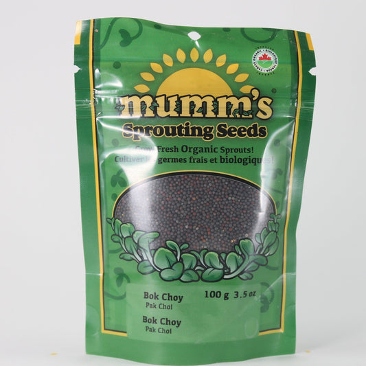 Mumm's Certified Organic Bok Choy Sprouting Seeds, 100g