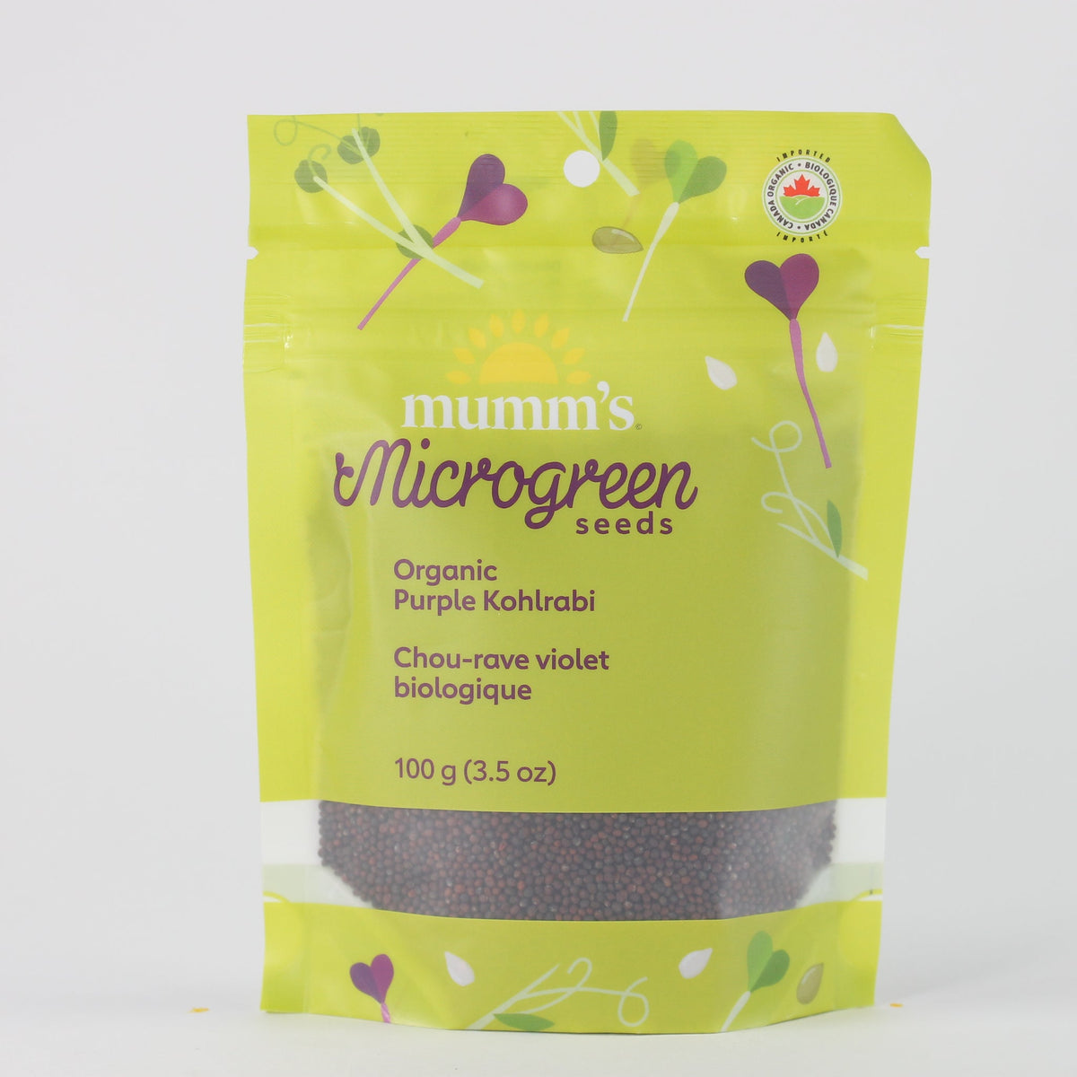 Mumm's Certified Organic Purple Kohlrabi Sprouting Seeds, 100g