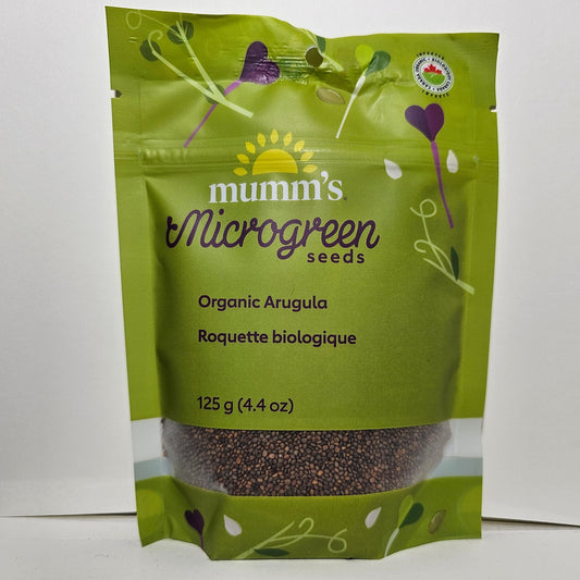 Mumm's Certified Organic Arugula (Rocket) Sprouting Seeds, 125g