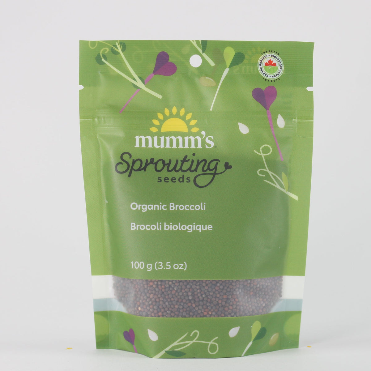 Mumm's Certified Organic Broccoli Sprouting Seeds, 100g