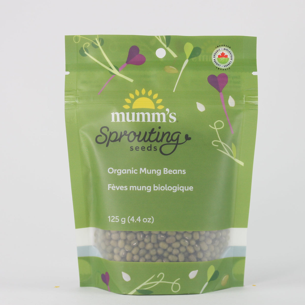 Mumm's Certified Organic Mung Beans Sprouting Seeds, 125g