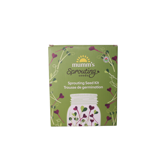 Mumm's Sprouting Seed Kit with Jar, Lid, Tray and 2 Certified Organic Seed Blends