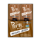 Primal Spirit Foods Primal Strips Vegan Jerky, Plant-Based Seitan, Soy and Shiitake Strips, 6 Flavours, Box of 24 x 28g - Hickory Smoked