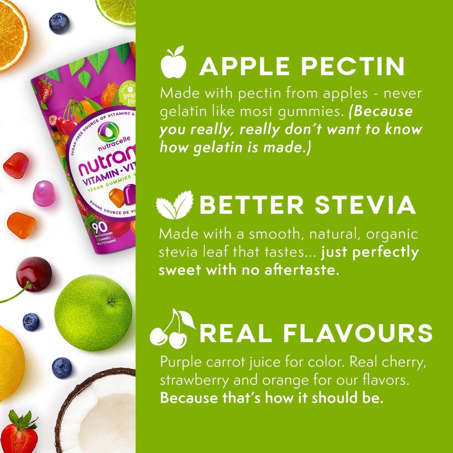 90 Vegan Gummies | Nutramin Adult Multivitamin Gummies