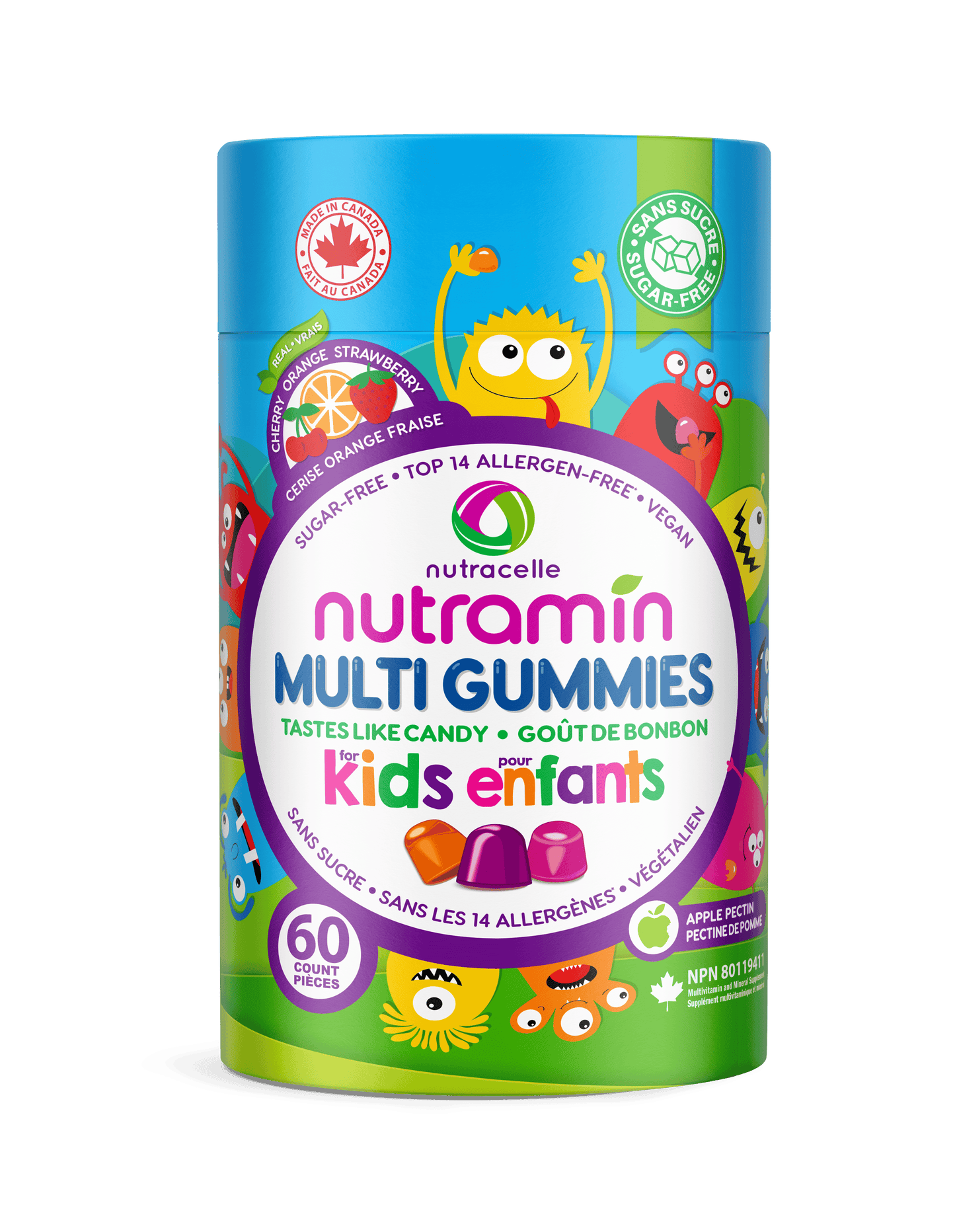 Nutramin Kids Vegan Multivitamin Gummies, 60 Gummies