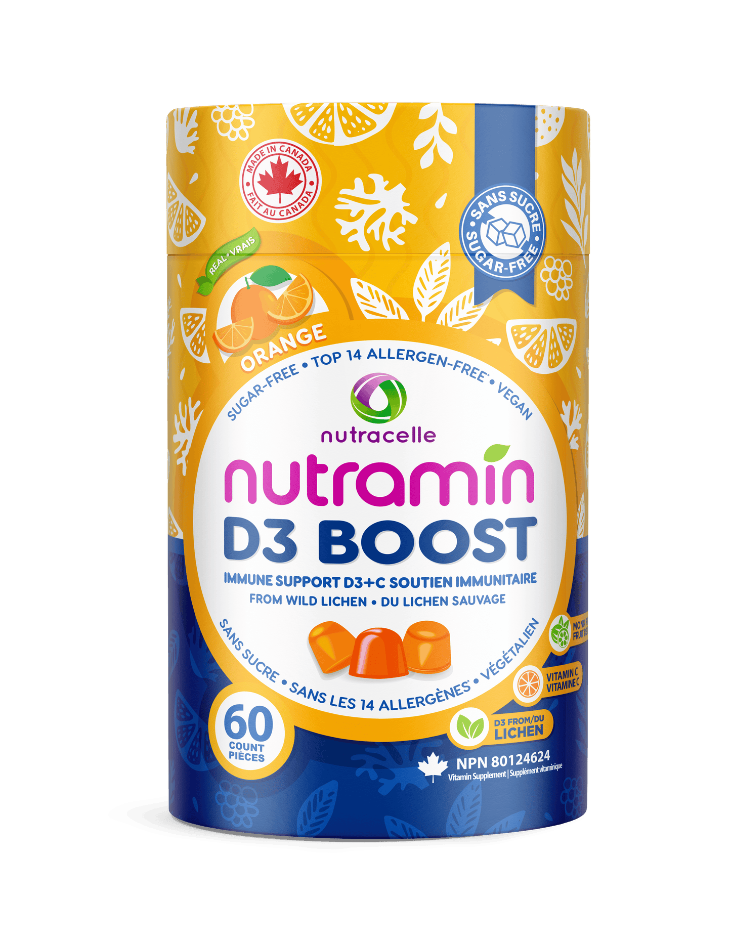 60 Vegan Gummies | Nutramin Adult Super D3 Gummies
