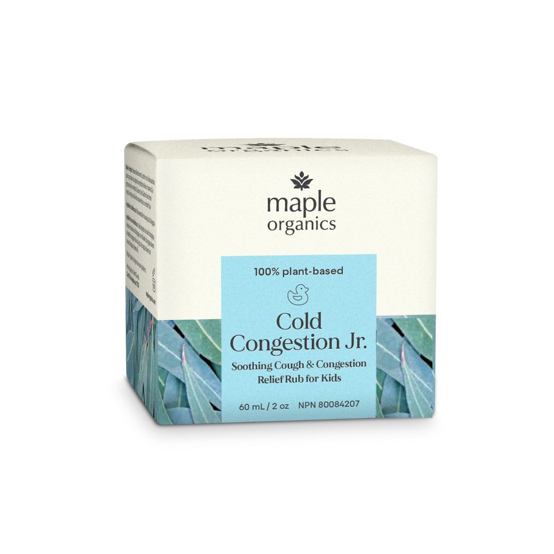 Maple Organics Cold Congestion Jr. Eucalyptus Chest Rub for Kids 2+, 60ml
