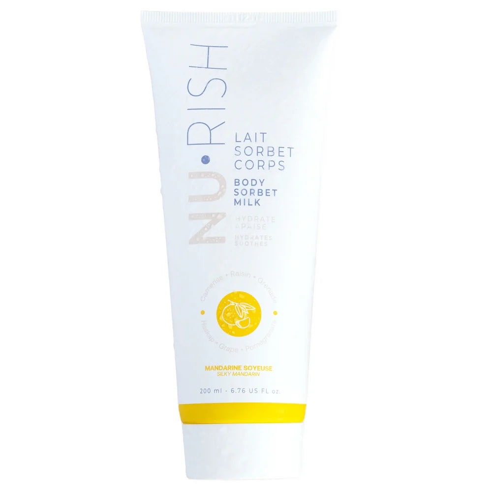 NuRish Silky Mandarin Body Sorbet Lotion with Aloe and Hyaluronic Acid, 200ml