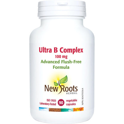 90 Vegetable Capsules | New Roots Herbal Ultra B Complex 100mg