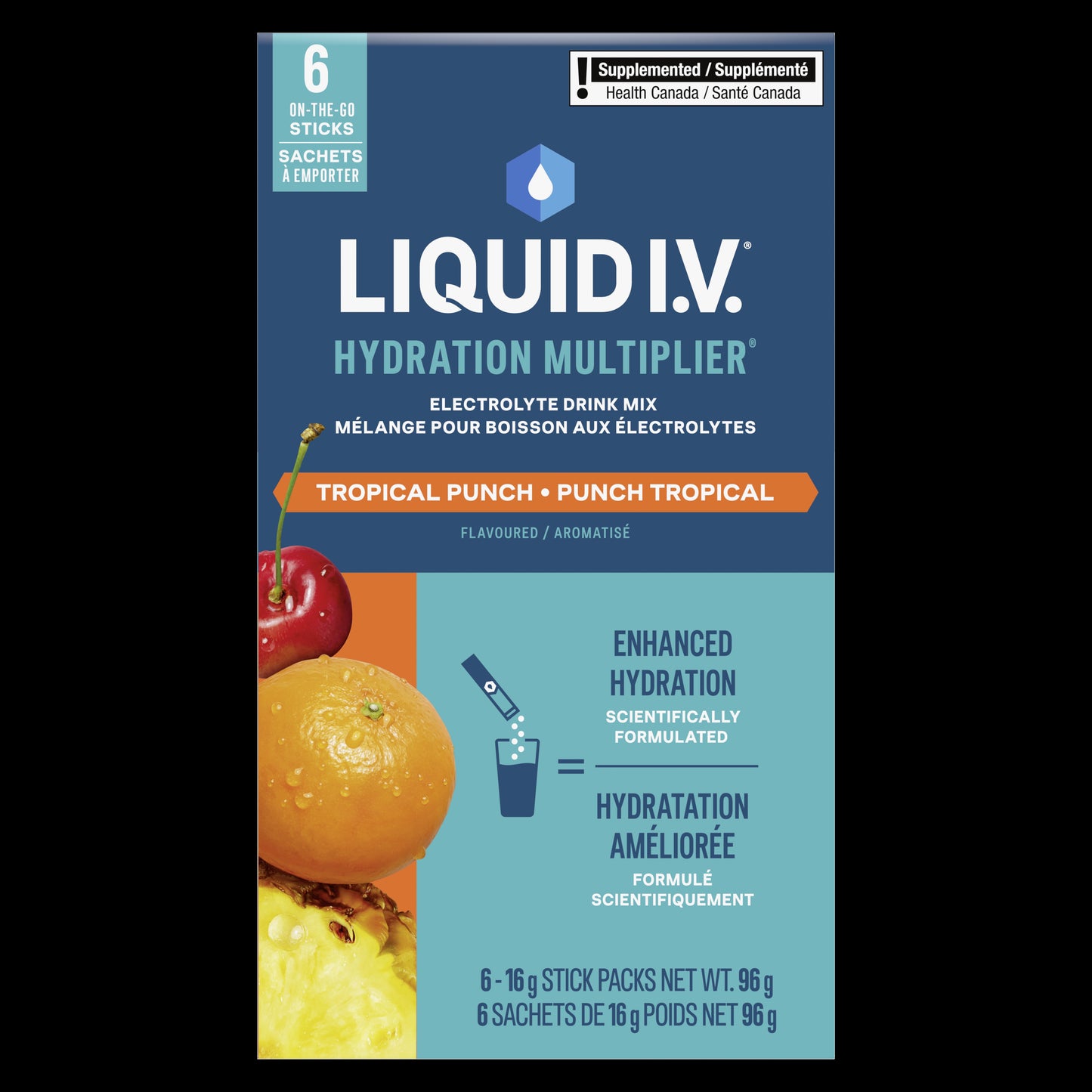 Liquid I.V. Hydration Multiplier, Electrolyte Drink Mix with 3x the Electrolytes of Leading Sports Drinks, 3, 6 or 16 Stick Packs