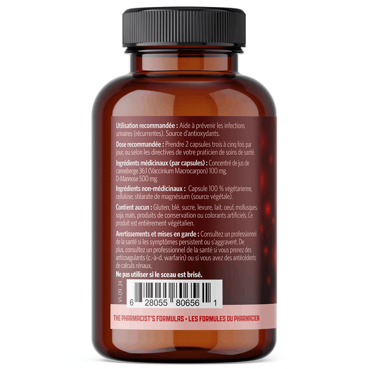 120 Vegetable Capsules | Pure Lab Vitamins UTI Pure