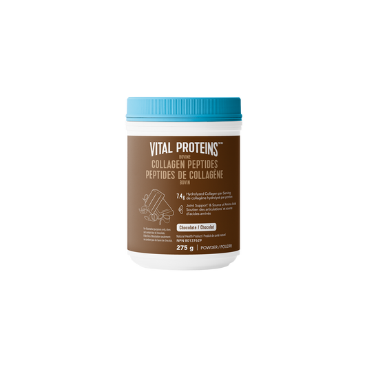 Vital Proteins Chocolate Collagen Peptides, Bovine Collagen with Cocoa, Helps Reduce Joint Pain from Osteoarthritis, No Added Sugar, 275g
