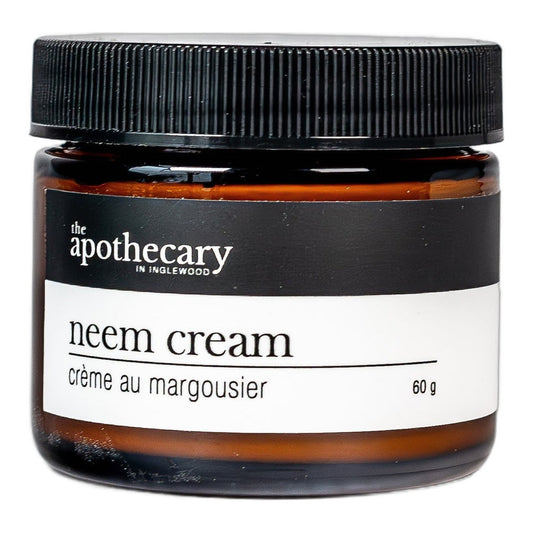 The Apothecary in Inglewood Neem Cream with Neem Leaf and Seed Oil, Oregon Grape and Aloe, Unscented Cream for Very Sensitive Skin, 60g or 120g - 60g