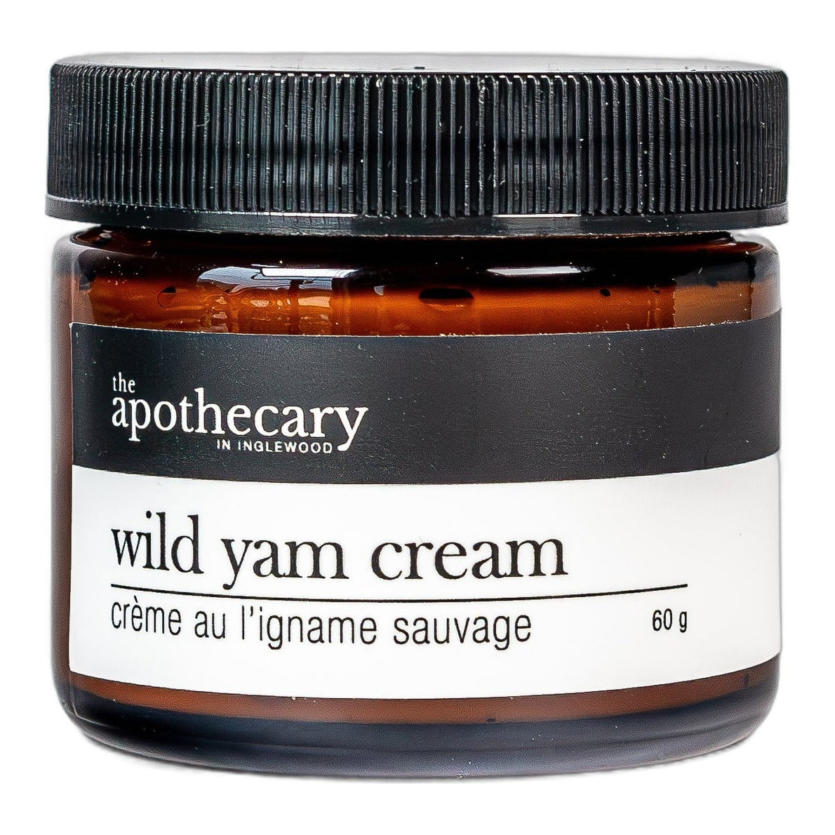 The Apothecary in Inglewood Wild Yam Cream with 13% Wild Yam Root, Chaste Tree Berry and Black Cohosh, Unscented Herbal Cream, 60g or 120g - 60g